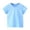 Light Blue, variant on Kids' Tees Crewneck Cotton Solid T-Shirts Boys Girls Short Sleeve Toddler Comfort Soft T-Shirt Undershirt Tops