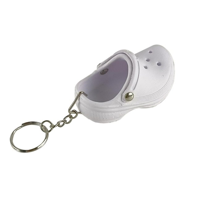 Mini Croc Keychain Rubber Slipper Key chain Shoe For Women And Girls