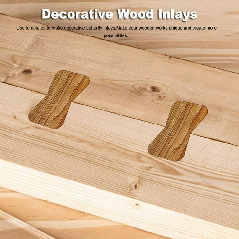 Butterfly Joint 3pcs Inlaid Templates Woodworking Tool For Router