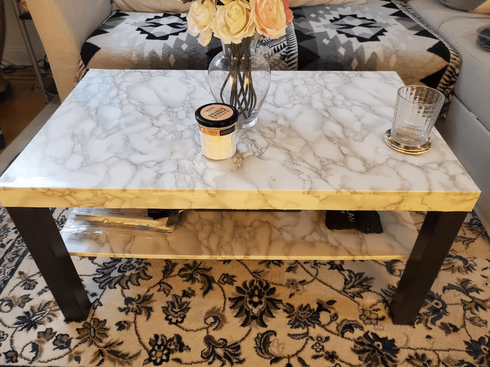 Art3d Marble White 24 in. x 196.85 in. Peel and Stick Waterproof Decorative Contact Wallpaper for Countertops (1-Pack)