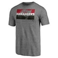 thumbnail image 2 of Men's  Heather Gray Tampa Bay Buccaneers Square Off Tri-Blend T-Shirt, 2 of 3