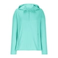 thumbnail image 5 of Fanxing Women's Full Zip Lightweight Jacket with Zipper Pocket UPF 50+ Sun Protection Shirt Hooded Cycling Fishing Sun Shirts Mint Green,XXXL, 5 of 9