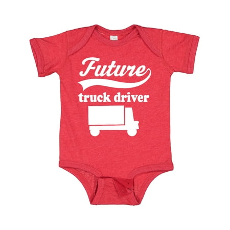 

Inktastic Future Truck Driver Boys Gift Baby Boy Bodysuit