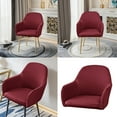 thumbnail image 2 of AntiWrinkle Chair Cover Milk Silk Furniture Slipcovers Elastics Waterproofs Contoureds designs For Curveds Armchairs Restaurant Chairs, 2 of 21