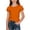 Orange, variant on CPNG Girls Summer Short Sleeve T Shirt Little Girls Pure Cotton Solid Color Puff Sleeve Crewneck Soft Tops T-Shirts(Orange,5-6 Years)