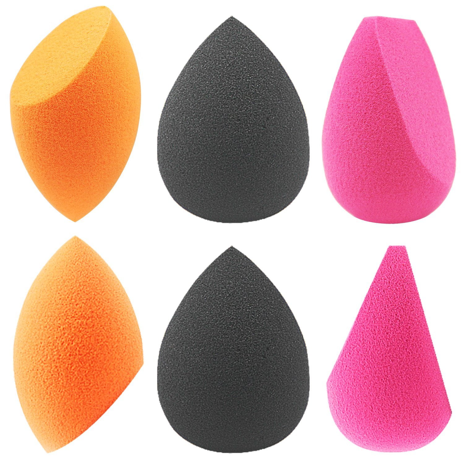 EmaxDesign Makeup Sponges, 6 Pieces Makeup Blender Sponge, Foundation