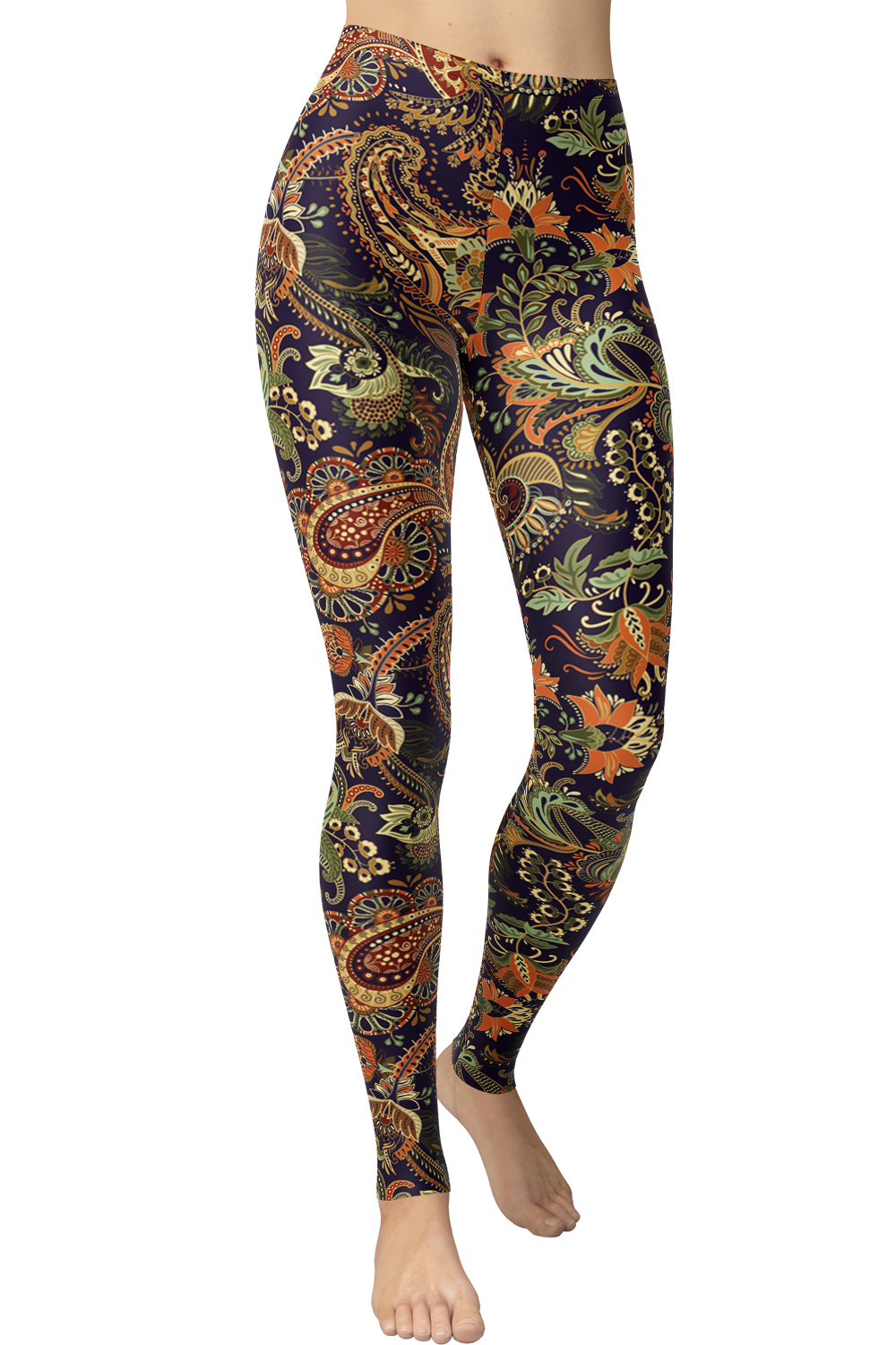 Paisley Print Yoga Pants