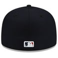 thumbnail image 4 of Men's New Era Navy Cleveland Guardians Road Authentic Collection On-Field 59FIFTY Fitted Hat, 4 of 6