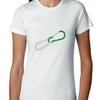Pair of Rock Climbing Carabiner Linked Womens Cotton T-Shirt