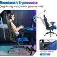 thumbnail image 4 of PayLessHere Gaming Chair Ergonomic High, Adjustable Lumbar Support, Armrests, and Racing-Inspired Design for Office and Home Use, Blue, 4 of 7