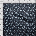 thumbnail image 3 of oneOone Polyester Spandex Navy Blue Fabric Floral Craft Projects Decor Fabric Printed By The Yard 56 Inch Wide, 3 of 4