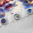 thumbnail image 4 of Manfei Dreamy Santa Claus Curtains Pack of 2 (42x84 Each) for Kids, Romantic Blue Rose Curtains Blackout, Christmas Festival Bedroom Curtains, Curtains and Drapes Home Decor, 4 of 6