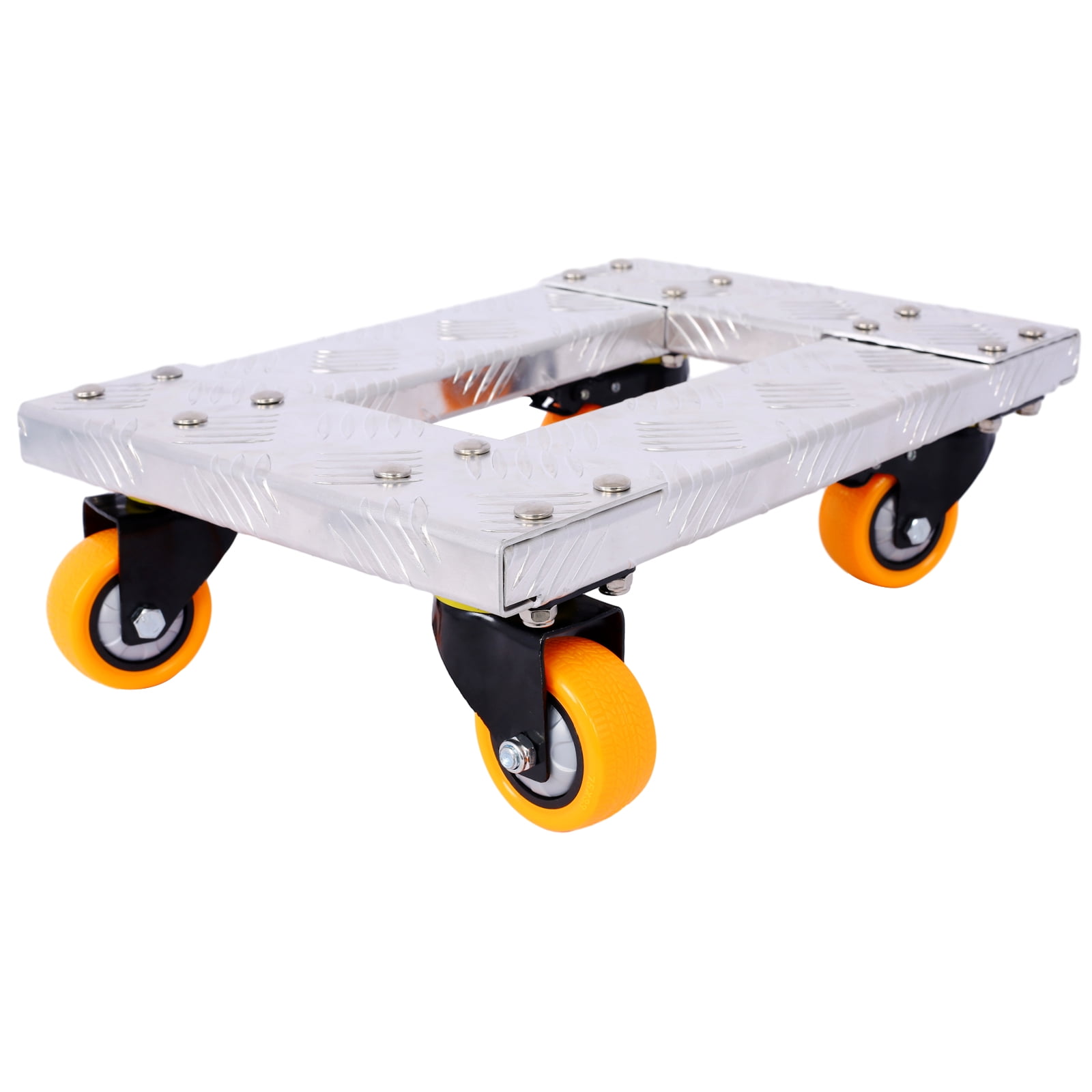 Olurrisa Movers Dolly Heavy Duty Furniture Dolly Trolley Cart 18''x12'' Aluminum Frame with 3'' TPU Professional Casters with Brake Option