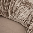 thumbnail image 5 of KBOOK Velvet Dining Chair Covers Stretch Dining Chair Slipcover Seat Covers for Dining Room, Brown,(2Pcs), 5 of 5