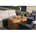 thumbnail image 5 of 7-Piece Outdoor Sectional PE Rattan Conversation Sofa Set with Fire Pit Table, Grey, 5 of 9