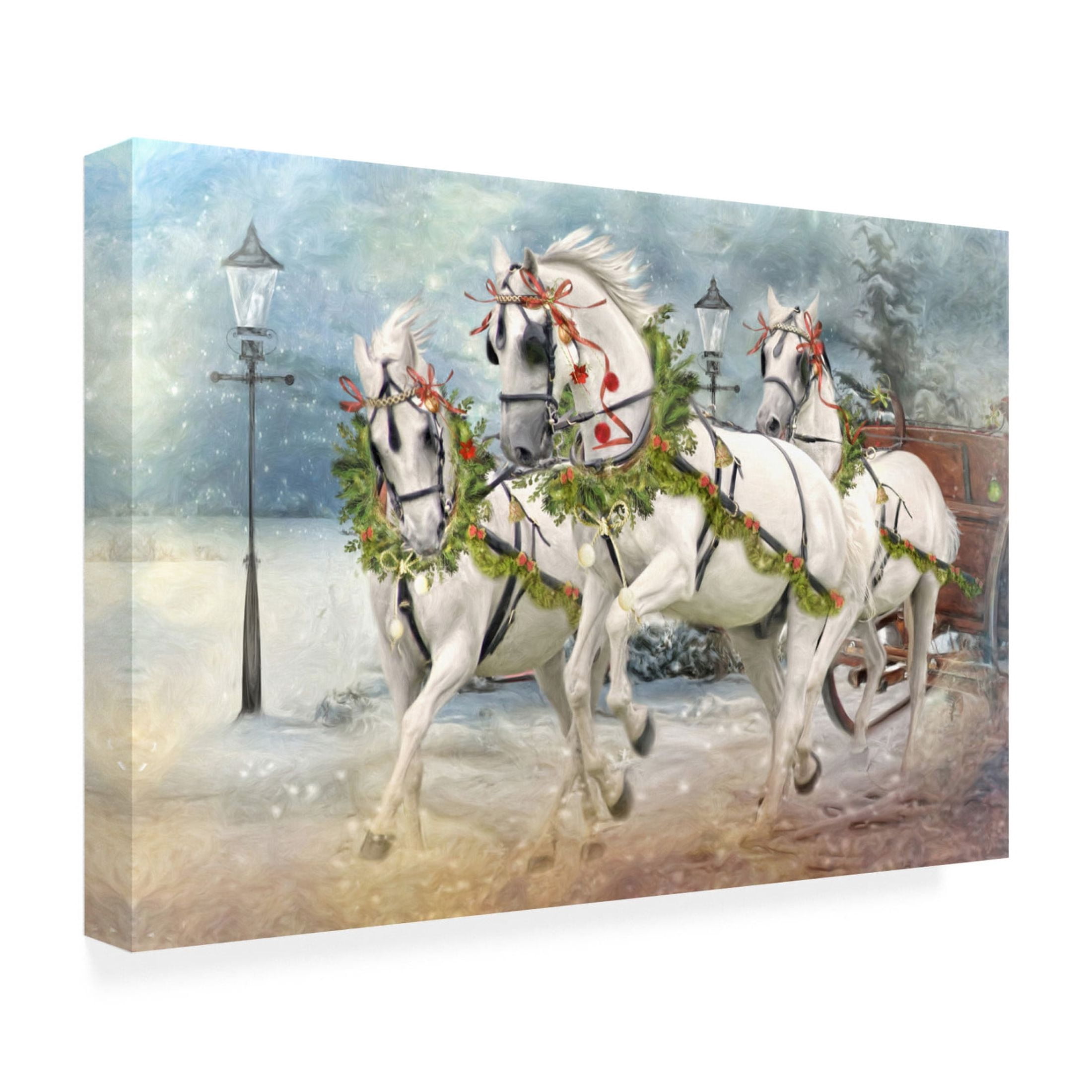 Canvas Wall Art - Trudi Simmonds 'Tis The Season' Wall Art for Living Room, Bedroom, or Office Décor by Trademark Fine Art - 19 x 12 Inches