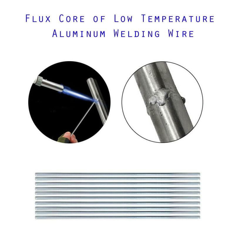 50pcs baja temperatura aluminio soldar soldadura alambre Flux mango Repair Rod 