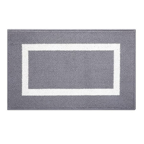 Alfombra de entrada para interiores y exteriores, apta para todo tipo de clima, absorbe la suciedad y la lluvia, de perfil bajo y fácil de limpiar, ideal para el porche o la entrada de casa.