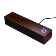 Haut-parleurs de casque Bluetooth Guardoinrt avec caisson de basses haut-parleur USB Studio amplifié haut-parleur de barre de caisson de basses filaire en bois