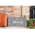 thumbnail image 3 of Together Always White Floral Soft Grey 20 x 10 Wood Wall Sign Plaque, 3 of 4