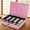 Pink, variant on Blue Small Locking Storage Box with Money Tray and 9 Compartments