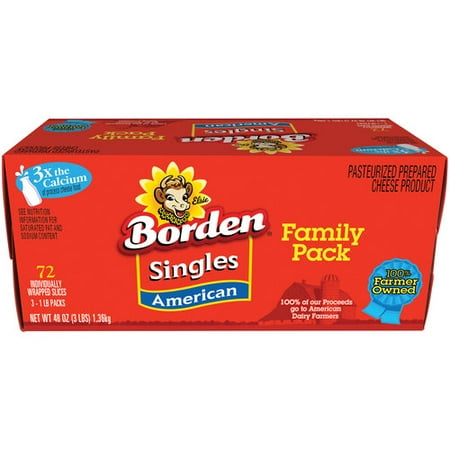 Borden American Cheese Family Pack, 3 lb