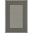 thumbnail image 3 of Unique Loom Outdoor Border Collection Area Rug - Greek Key (6' 1" x 9' Rectangle Gray/Black), 3 of 7