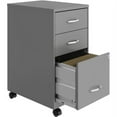 thumbnail image 5 of Lorell SOHO SOHOThe 3-Drawer Organizer Cabinet 14.3" x 18" x 26.7" - 3 x Box Drawer(s), Box Drawer(s), File Drawer(s) - Material: Metal - Finish: Silver, 5 of 6