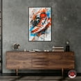 thumbnail image 3 of Colorful Splatter Sneaker Canvas Wall Art by Notoriart, Black Floater Frame, 25" x 37", 3 of 7