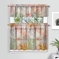 thumbnail image 2 of Boho Kitchen Curtains for Windows – Rustic Tribal Floral Print Cafe Curtains, Vintage Bohemian Geometric Panels for Home Décor, 2 of 6