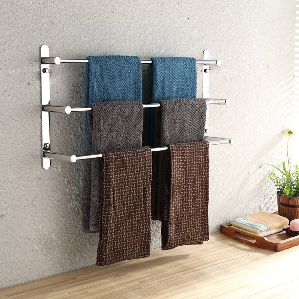 Kepooman 3-Tiers Bath Towel Bar, Stainless Steel Towel Rack Luxury, Towel Rack Towel Bars Kepooman 3-Tiers Bath Towel Bar, Stainless Steel Towel Rack Luxury, Towel Rack Towel Bars