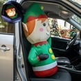 thumbnail image 2 of Inflable Navidad Jardimex Duende Gnomo Carro Automovil Interior 92cm, 2 of 8