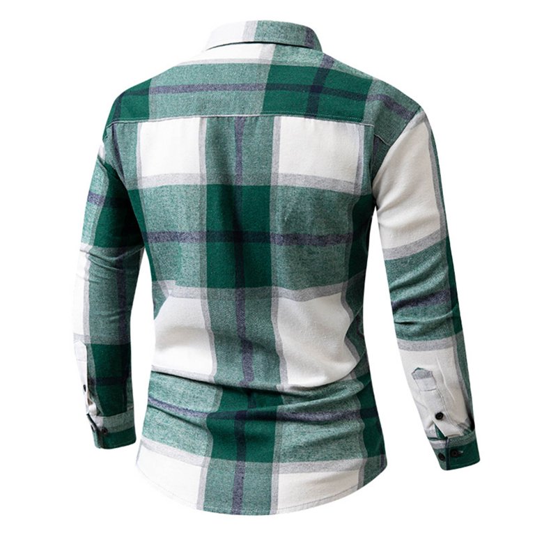 green emerald velvet dress Steven Land Mens 100% Cotton Green Check French Cuff Classic Fit Dress Shirt, 16 1/2 / 32/33 main image 0