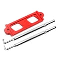 thumbnail image 1 of braveheart Battery Down Tie Car Fasten Holder Bracket Durability Process Stainless Accessories Aluminum Replacement Fitment Red Red, 1 of 6