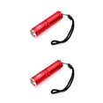 thumbnail image 4 of Eigraketly Linterna de aleación de aluminio, antorcha portátil, resistente al agua, para viajes al aire libre, iluminación nocturna, para acampar, Rojo 2piezas Eigraketly CBP209959, 4 of 6