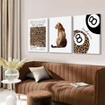 thumbnail image 3 of Hieng Cheetah Trendy Wall Art Preppy Leopard Canvas Print Cheetah Room Wall Decor 8 Ball Poster Y2k Pink Coquette Luxury Print Lucky Aesthetic Fashion Pictures for Bedroom, 3 of 6