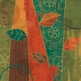thumbnail image 3 of Charron, Veronique 12x12 Black Modern Framed Museum Art Print Titled - Bohemian Leaves II, 3 of 5
