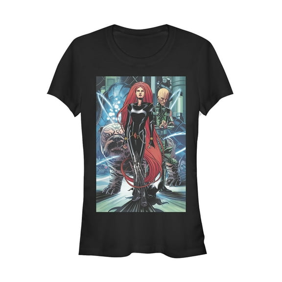 Junior's Marvel Inhumans Team  Graphic Tee Black Large