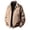 .Khaki, variant on Agkizg Men's Fall Winter Jackets, Vintage Solid Leather Jacket Windproof Lapel Full Zip Long Sleeve Casual Fashion Outerwear with Pockets