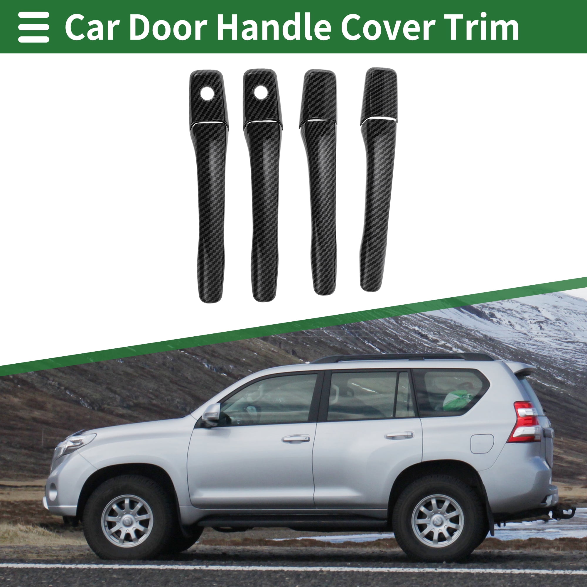Unique Bargains Car Door Handle Cover Trim for Mitsubishi Lancer EVO 2002-2007