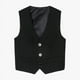 thumbnail image 5 of Chaleco de traje informal para niños, chaleco negro de estilo universitario para niños, ropa de clase, chaleco para niños pequeños, conjunto de Color sólido, 5 of 5