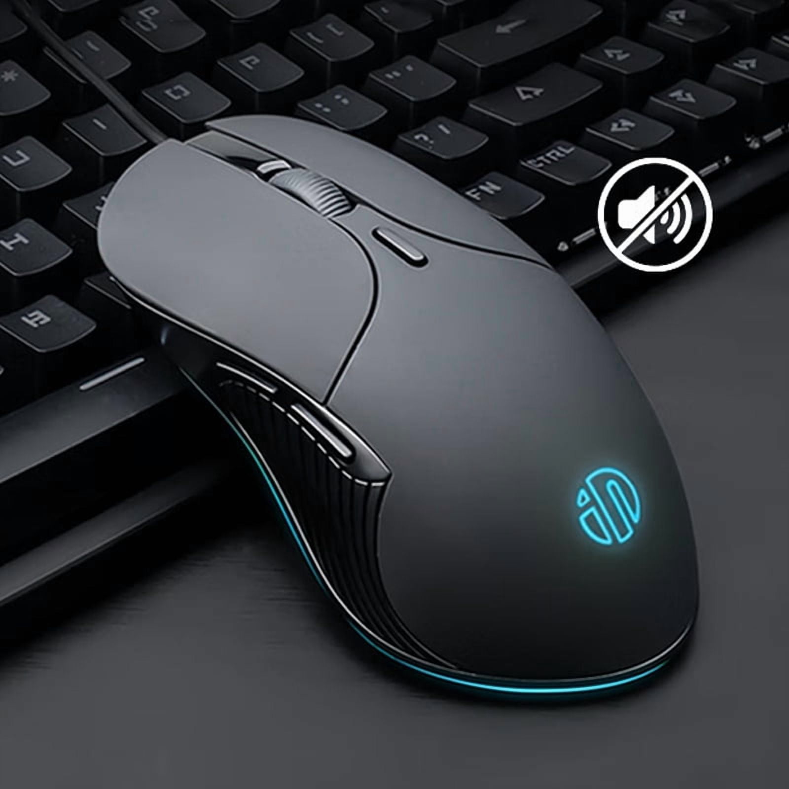 INPHIC B2 USB Wired Mouse Silent Office Gaming Mouse for PC and Laptops