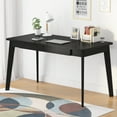 thumbnail image 6 of KULAGAGA Writing Computer Desk 47.2"*21.7" Home Office Table with 2 Drawer, Modern Furniture Simple Study Workstation, Black, 6 of 7