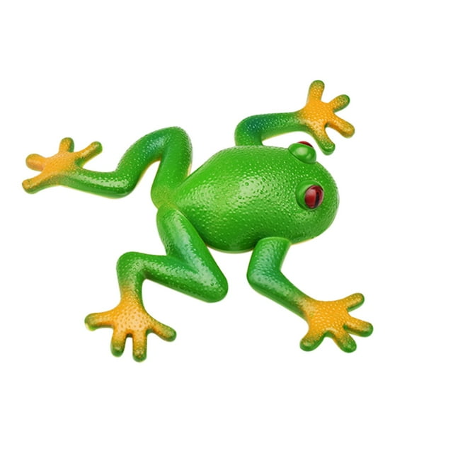 Frog Toys Realistic Frog Figurines Simulation Animal Model Soft Stretchy Spoof Vent Stress Toy Frog Party Decor for Relief Discount