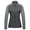 Grey Heather, variant on Women's Quick Dry Thermal Lightweight Running Jacket Full Zip Hybrid Warm Thumbholes Golf Track Jacket Burnt Brick Heather XS