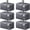 76L-6 Packs, variant on Large Moving Boxes And With Zippers & Handles Supplies Lids  Heavy Duty Totes For Storbags Space Saving Fold Flat Storing 76l 4 Pack