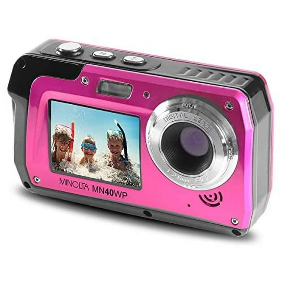 Minolta 48 MP Dual Screen Waterproof Digital Camera MN40WP