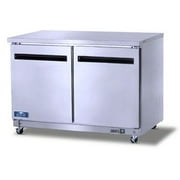 Arctic Air Two Door Under-Counter Worktop Refrigerator Model AUC48R by Arctic Air
