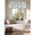thumbnail image 4 of Kitchen Valances for Window, Abstract Oil Painting Tree Forest Light Filtering Rod Pocket Valance Curtain, Natural Scene Plant Blue Sky Short Curtains Window Topper for Bedroom 54x18in, 4 of 9