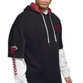 thumbnail image 4 of Men's Tommy Jeans Black/White Miami Heat Matthew 2-In-1 T-Shirt & Hoodie Combo Set, 4 of 5